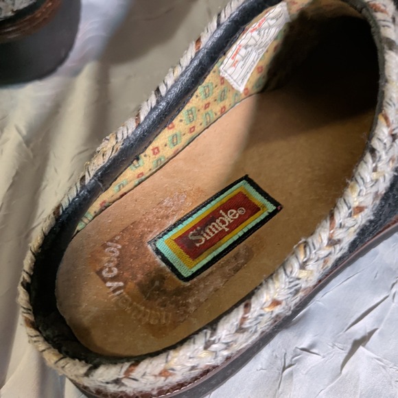 Simple Original Clog Women's Size 7 Slip On Shoes Black 9533 Boho Bohemian Indie - Picture 5 of 8